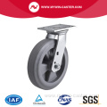 Heavy 6 Inch 380kg Plate Brake PU Caster